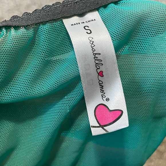 Cosabella Amore | Turquoise Lace Chemise - Picture 3 of 7